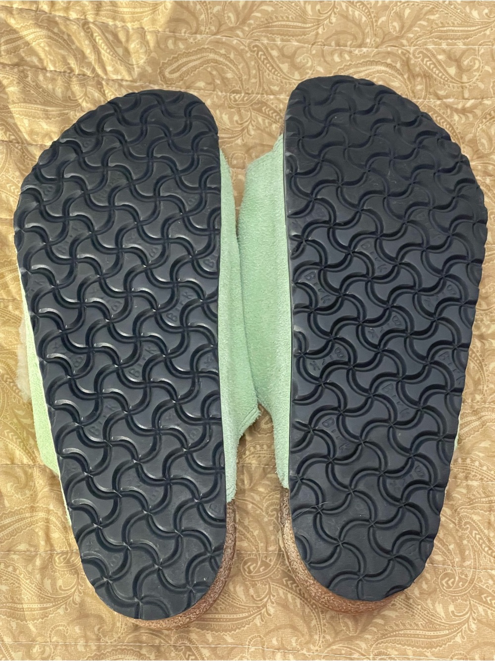 Birkenstock Stüssy Solana Suede Leather Slides - Size 44 (11 - 11.5) - Picture 6 of 6